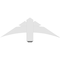 Ekena Millwork Davenport Architectural Grade PVC Gable Bracket, 36"W x 12"H x 2"D x 4"F, 8/12 Pitch GBP036X12X0204DAV00 - alternate 3